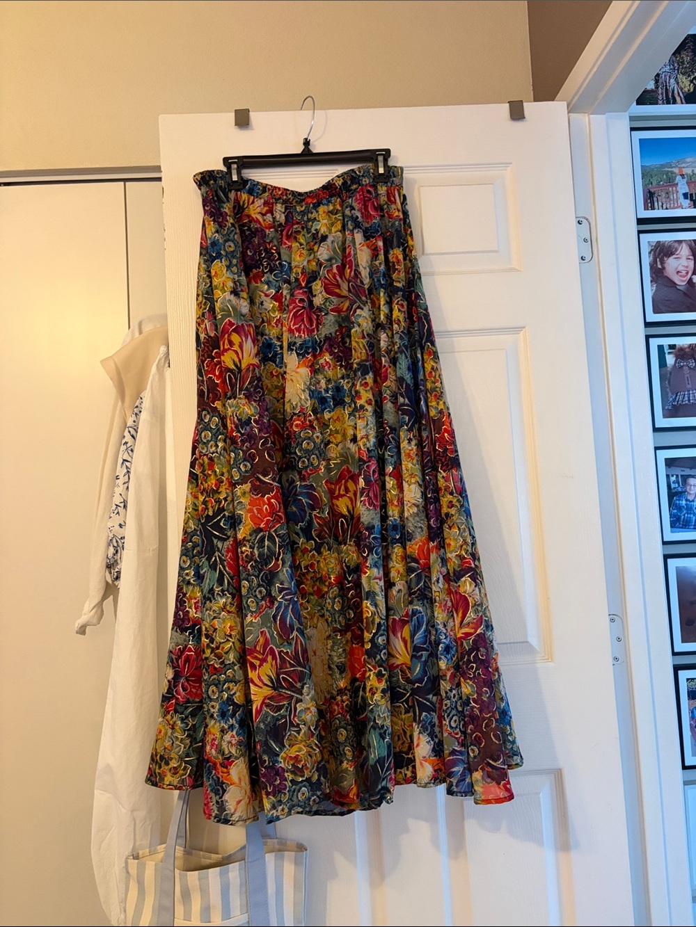 Floral Multicolor Maxi Skirt